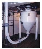 Dense phase pneumatic conveying of type MQS